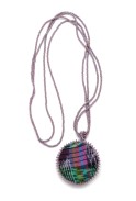 Embroidered Flower Necklace